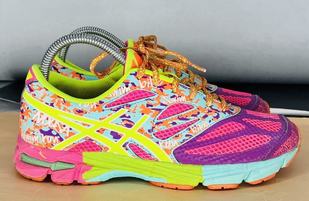 Asics Gel-Noosa Tri 10 Women's Running Shoes Beach Glass Plum Hit Pink READ DESC